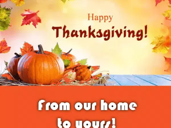 Happy Thanksgiving Family and Friends GIF: Spreading Joy and Gratitude