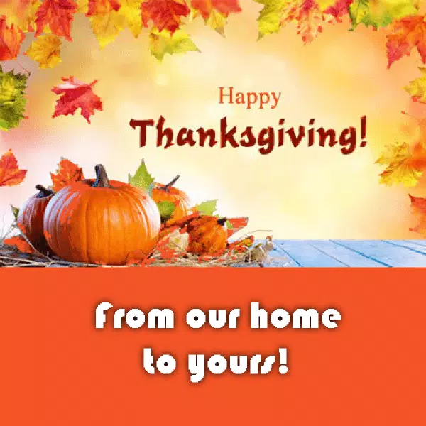 Happy Thanksgiving Family and Friends GIF: Spreading Joy and Gratitude