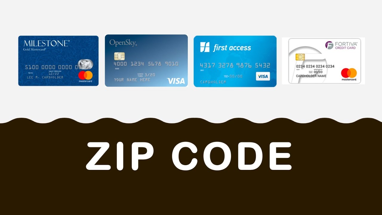 Credit Cards with Zip Codes