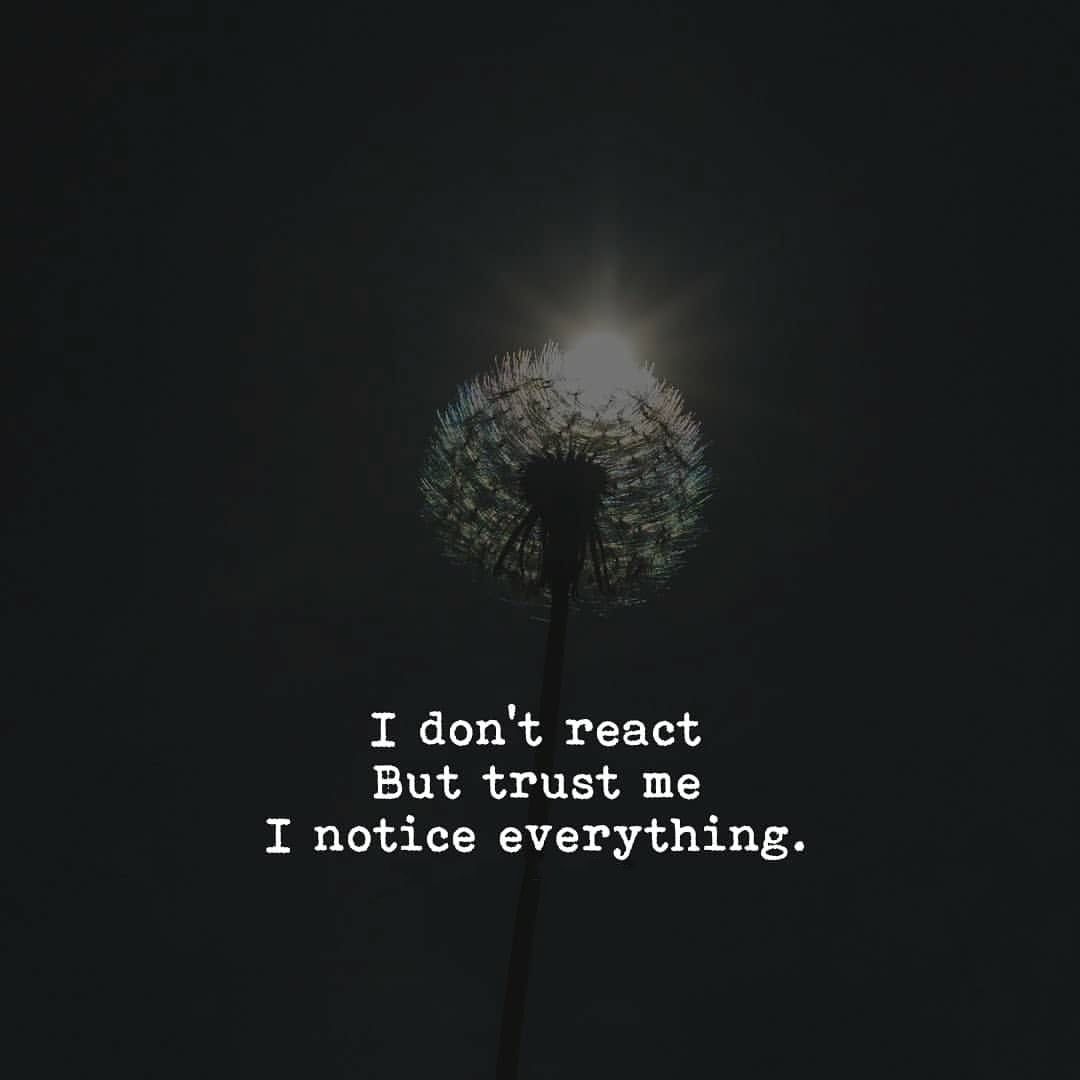 Deep I Notice Everything Quotes