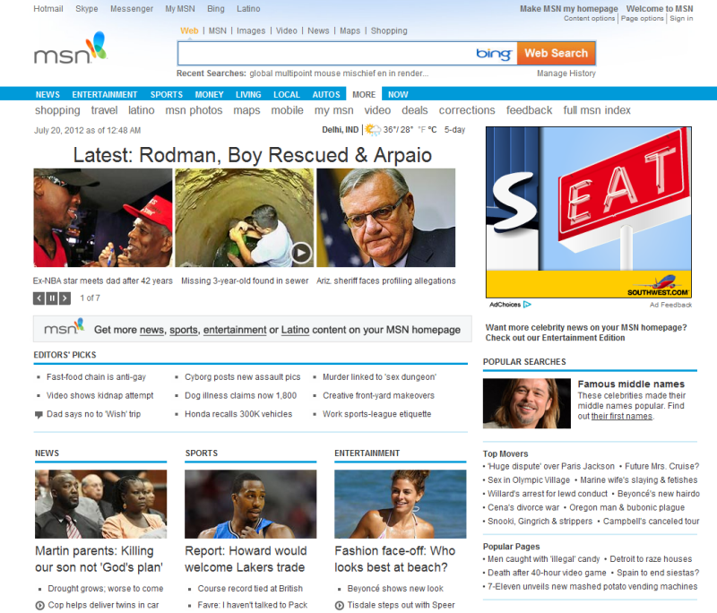 Msn Homepage Msn