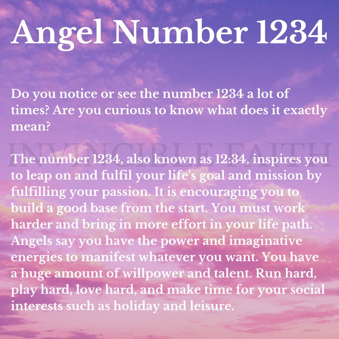 1234 Angel Number