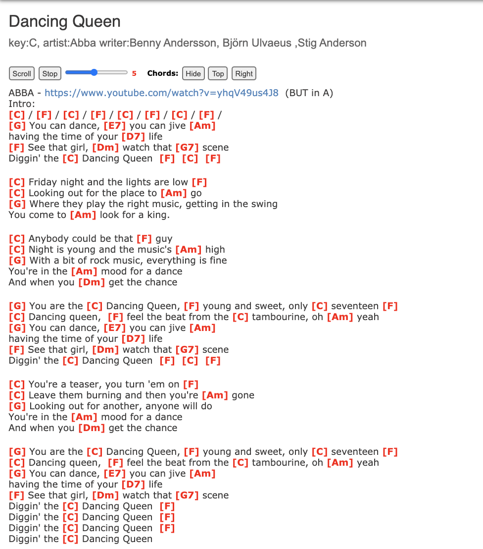 Dancing Queen Lyrics