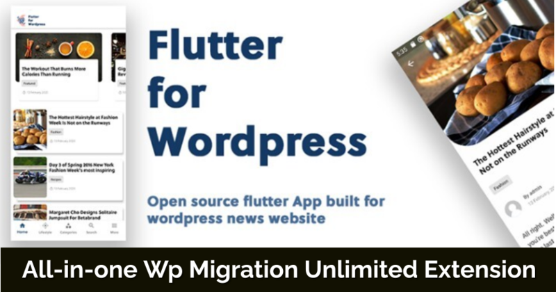 Flutter App For Any WordPress