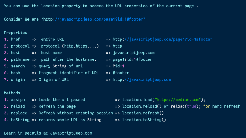 Javascript Location Reload True