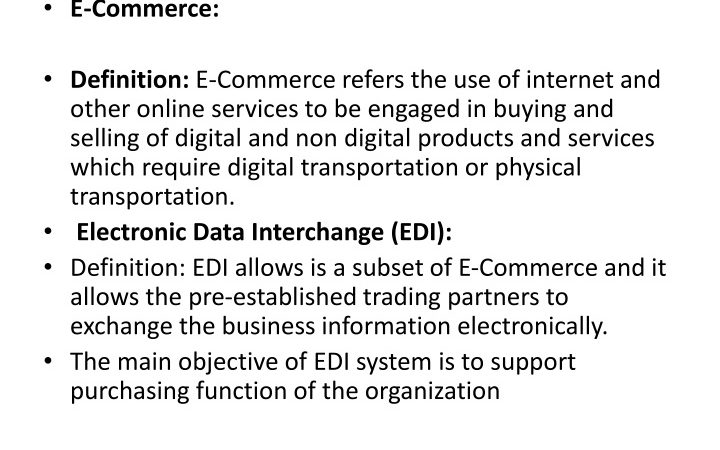 E-Commerce Definition