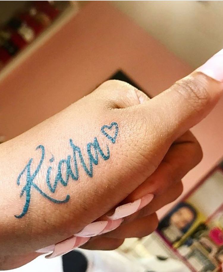 Name Tattoo On Hand