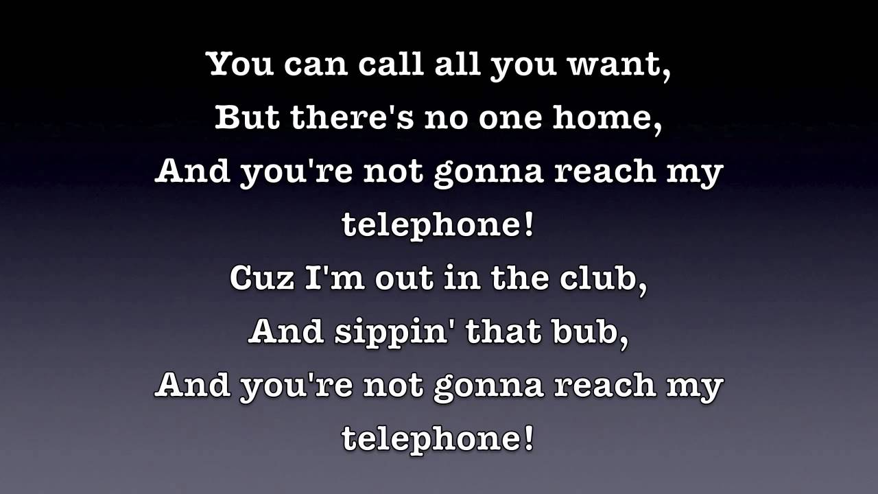 Telephone Lyrics