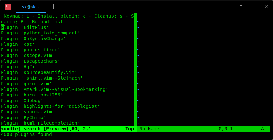 Vim Plugins